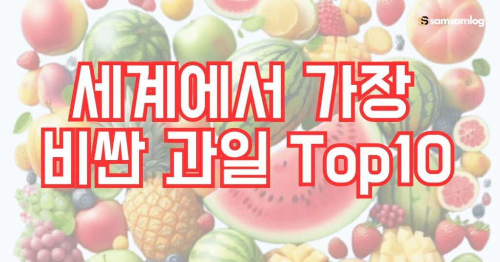 비싼 과일-세계에서 가장 비싼 과일 top10 정리