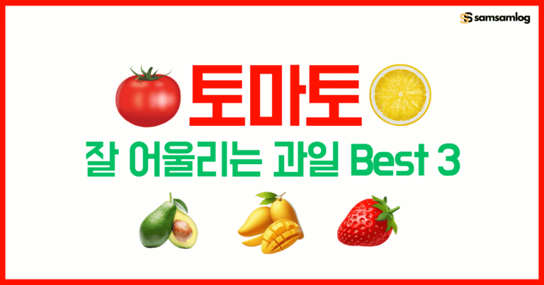 토마토와 잘 어울리는 과일 Best 3 by삼삼로그