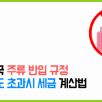 한국 입국 주류 반입 규정 및 면세 한도 초과시 세금 계산법 (2025 최신판)